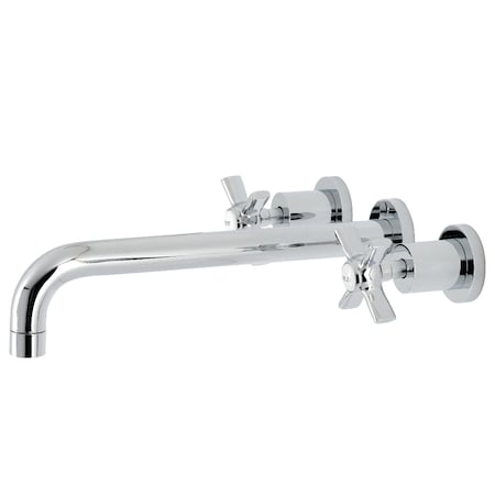 Kingston Brass KS8051ZX Wall Mount Tub Faucet, Polished Chrome KS8051ZX